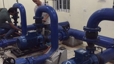 Cung cấp máy bơm cho nhà máy nước huyện Cẩm thuỷ- Thanh hoá