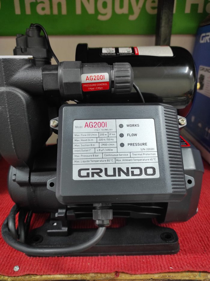 Máy bơm tăng áp Grundo AG 200I